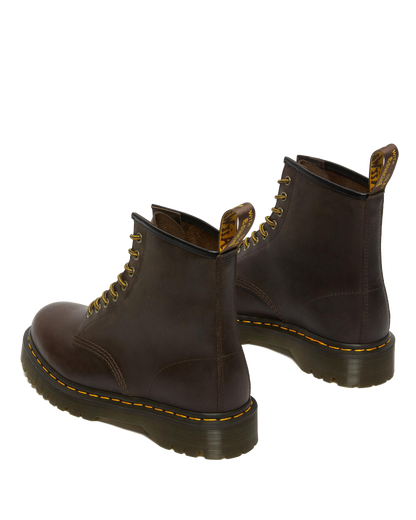 1460 Bex Crazy Horse Leather Lace Up Boots in Dark Brown