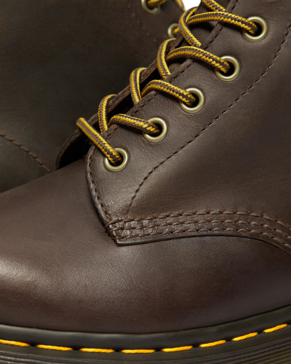 1460 Bex Crazy Horse Leather Lace Up Boots in Dark Brown