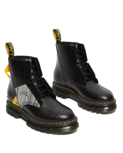 Rikard A-Cold-Wall* Leather Platform Boots in Black