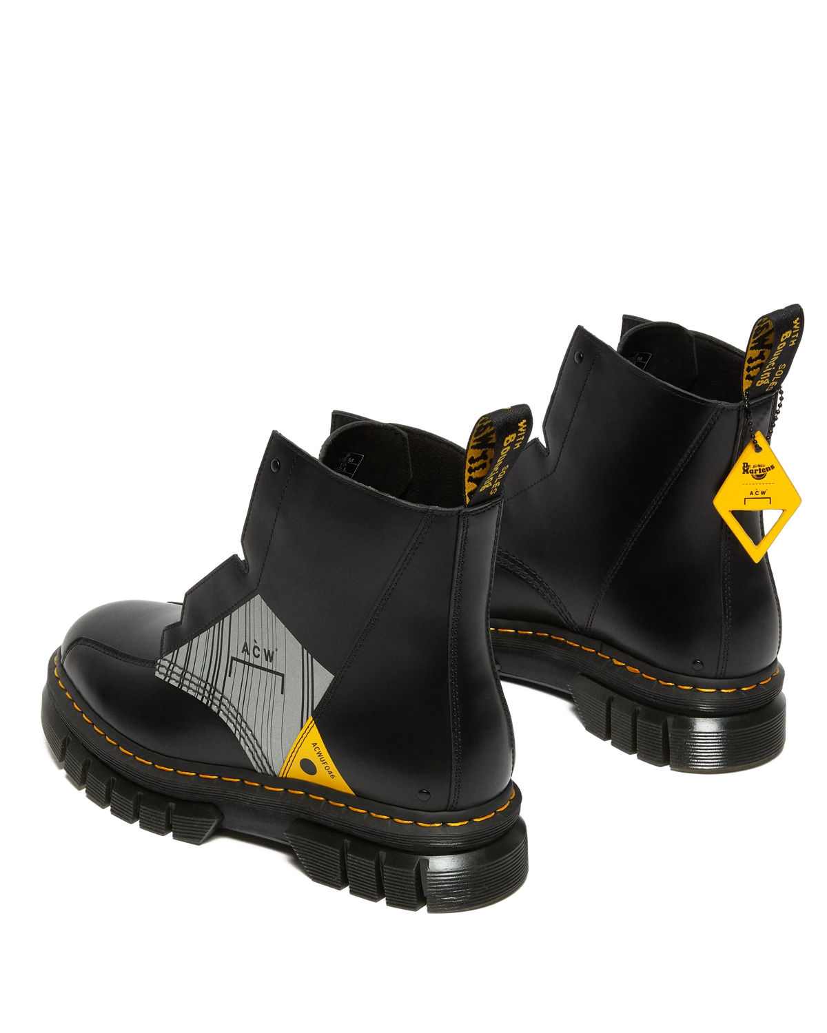 Rikard A-Cold-Wall* Leather Platform Boots in Black