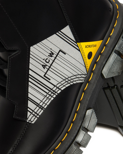 Rikard A-Cold-Wall* Leather Platform Boots in Black