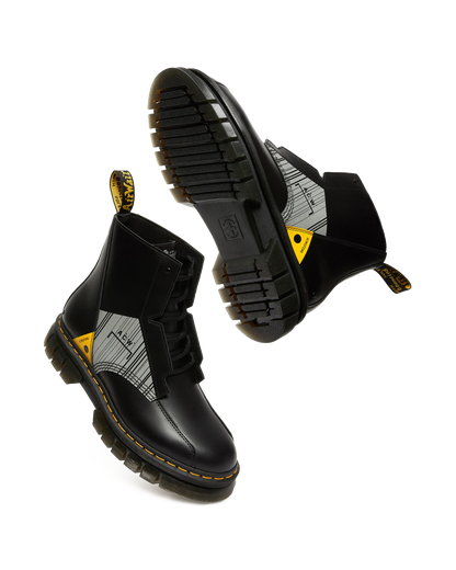 Rikard A-Cold-Wall* Leather Platform Boots in Black