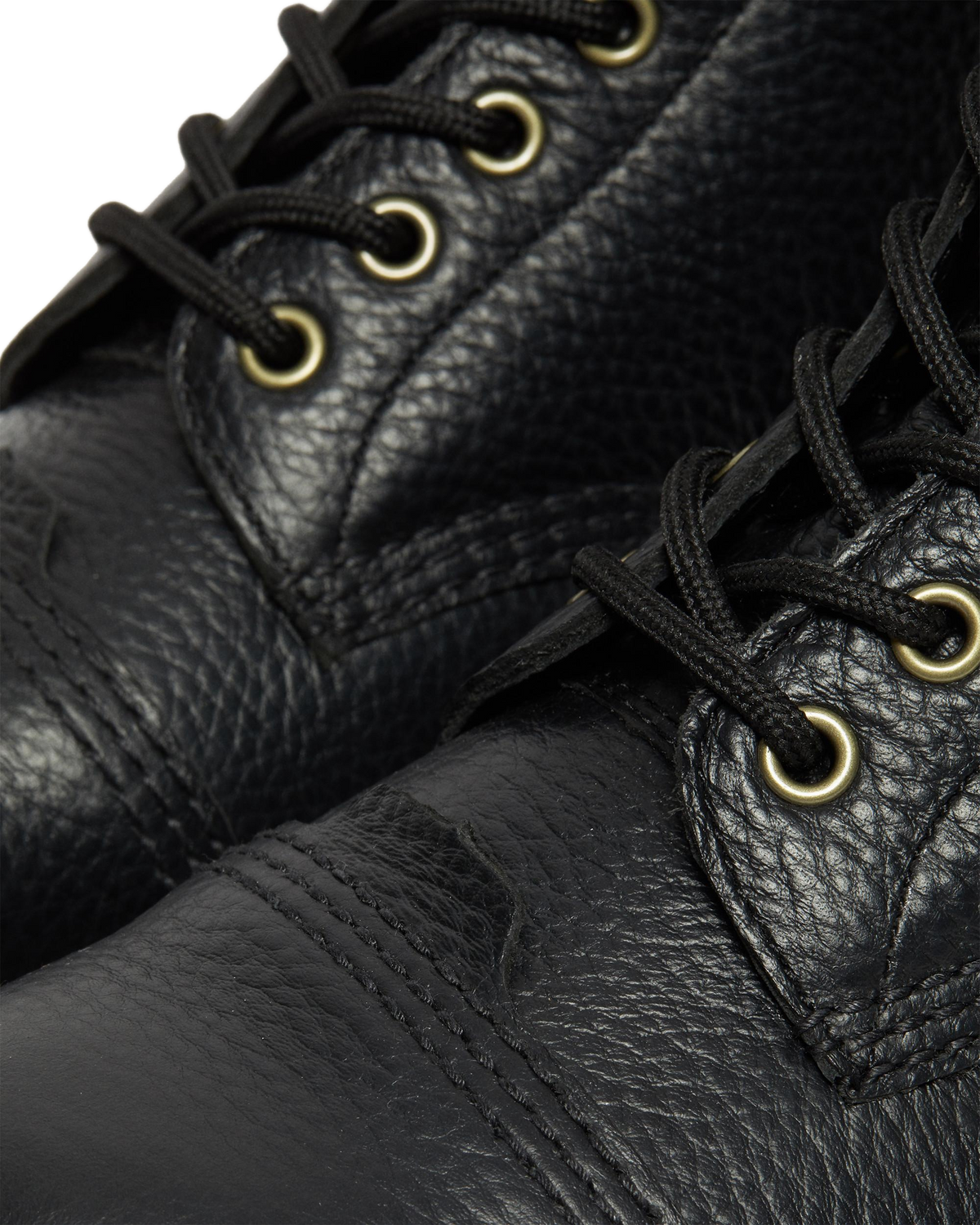 1460 Bex Fleece-Lined Leather Lace Up Boots in Black Milled Nappa