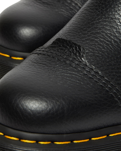 2976 Bex Fleece-Lined Platform Chelsea Boots in Black Milled Nappa