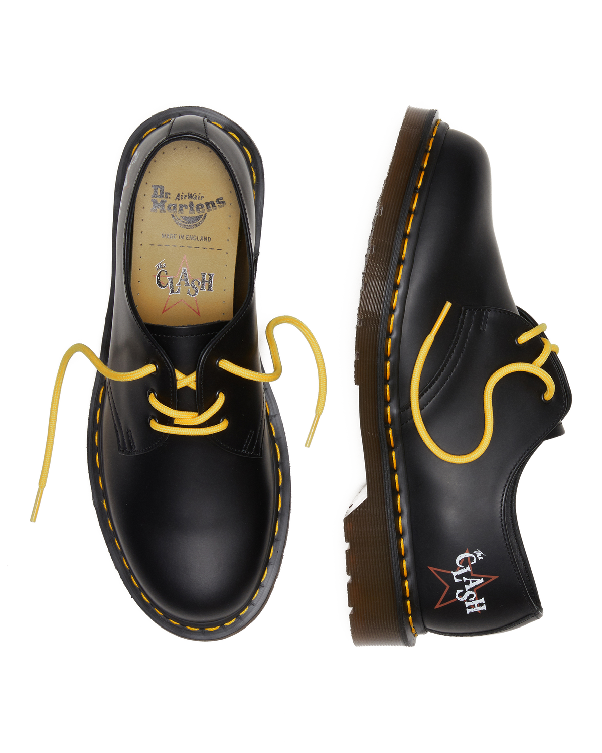 1461 The Clash Made in England Oxford Shoes in Black
