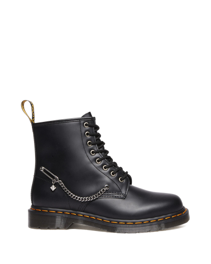 1460 Swarovski Leather Lace Up Boots in Black