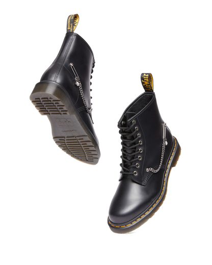 1460 Swarovski Leather Lace Up Boots in Black