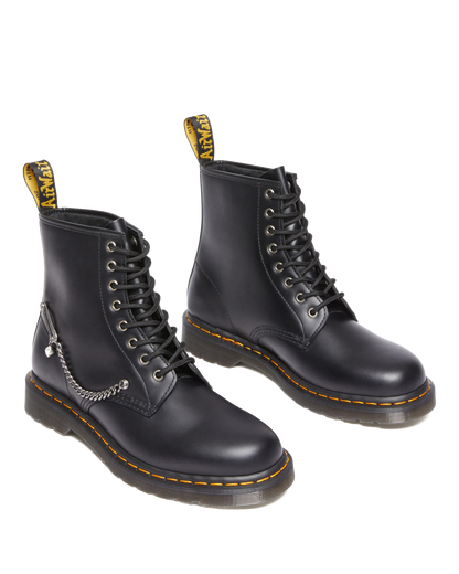 1460 Swarovski Leather Lace Up Boots in Black