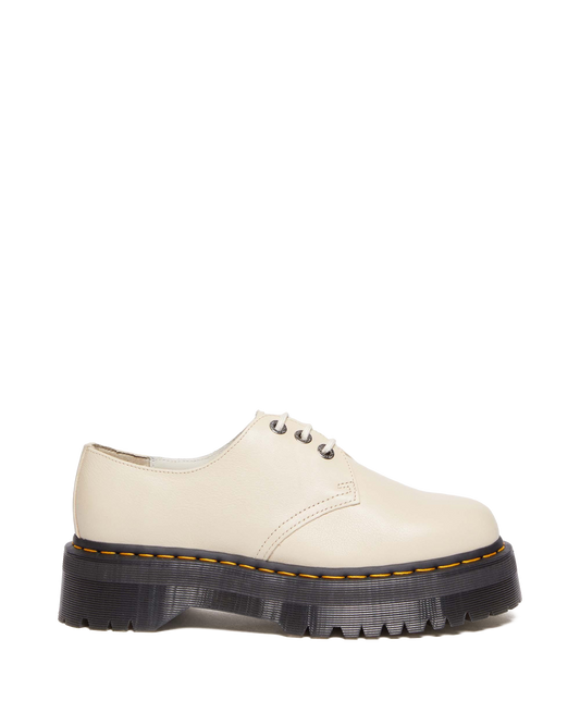 1461 II Pisa Leather Platform Shoes in Parchment Beige