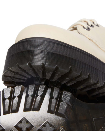1461 II Pisa Leather Platform Shoes in Parchment Beige