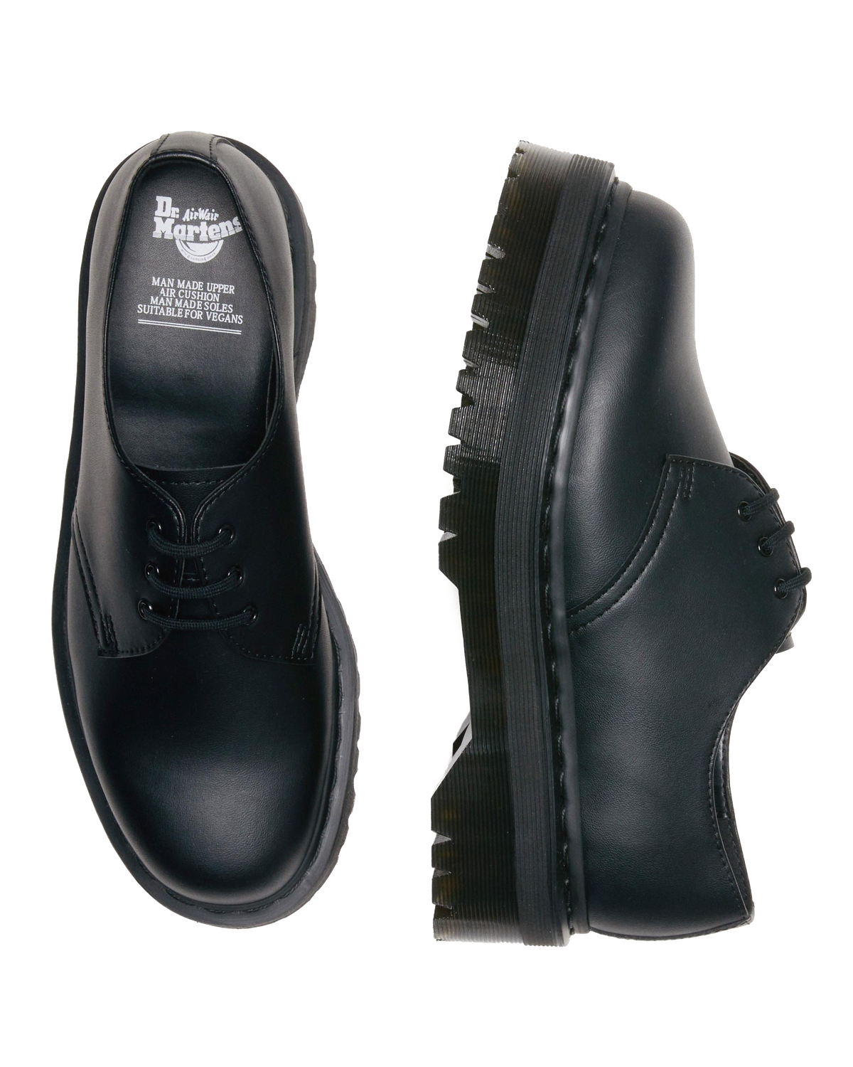 Vegan 1461 Mono Felix Platform Shoes in Black