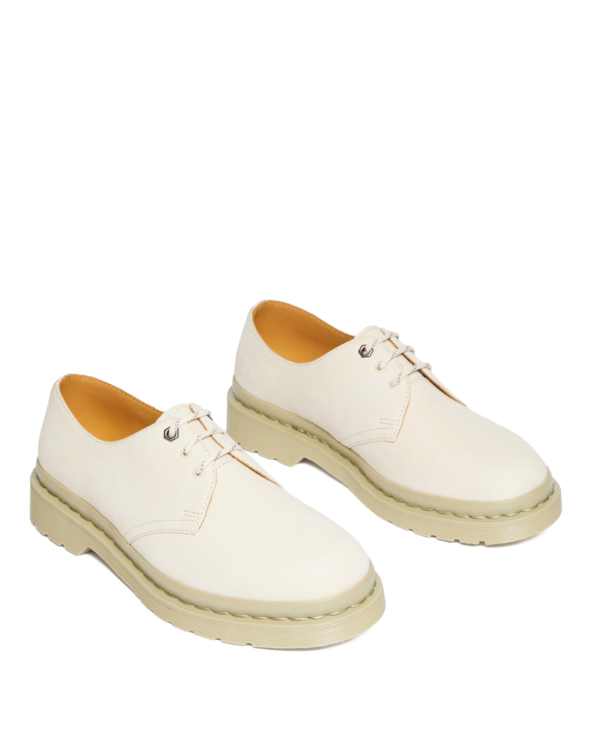 1461 Mono Milled Nubuck Leather Oxford Shoes in Parchment Beige