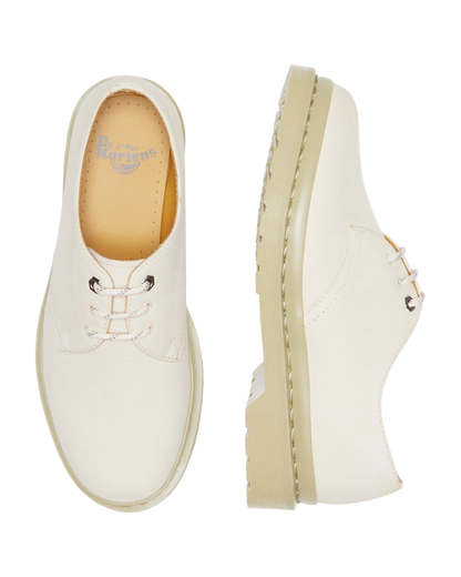 1461 Mono Milled Nubuck Leather Oxford Shoes in Parchment Beige