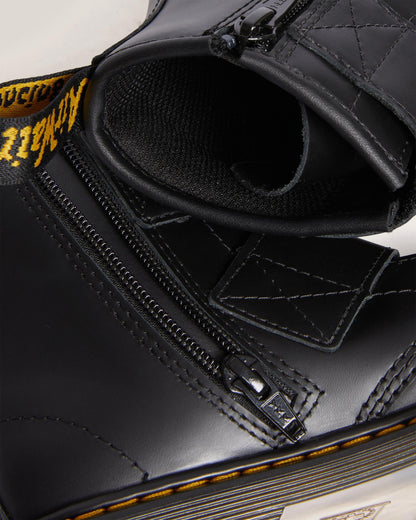 Junior 1460 Double Strap Leather Boots in Black