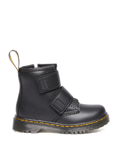 Toddler 1460 Double Strap Leather Boots in Black