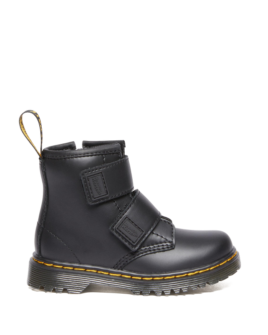 Toddler 1460 Double Strap Leather Boots in Black