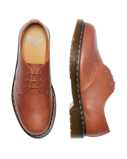 1461 Carrara Leather Oxford Shoes in Saddle Tan