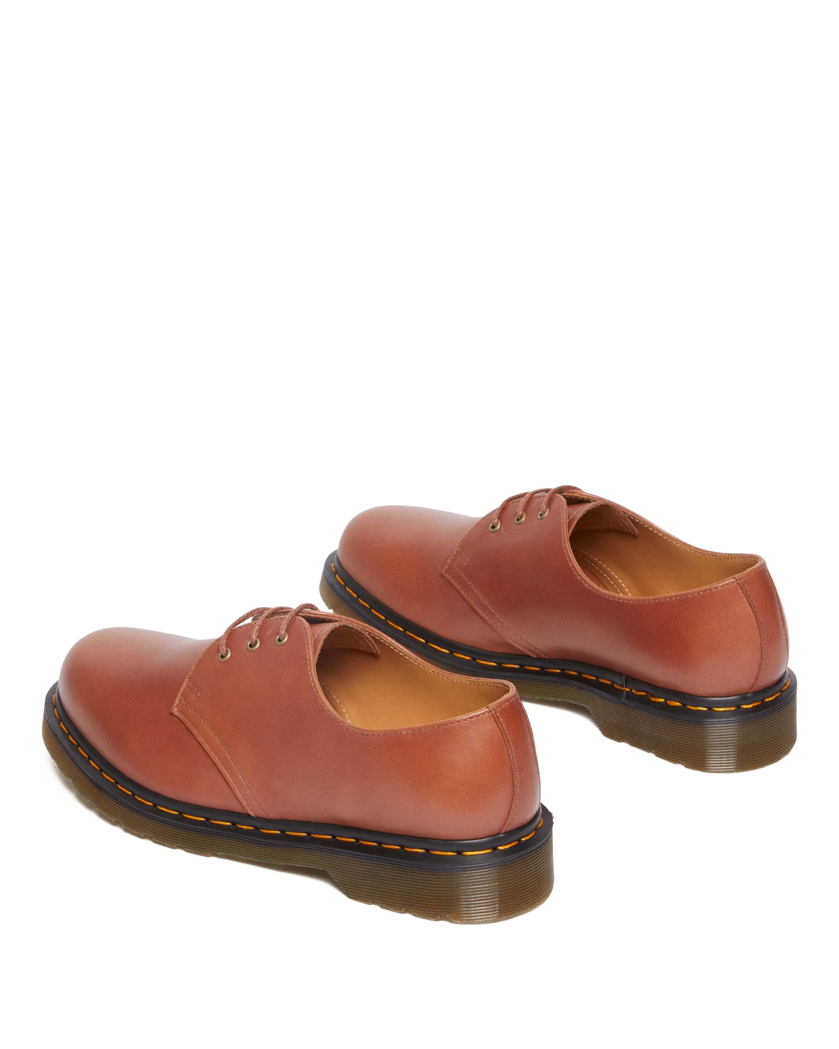1461 Carrara Leather Oxford Shoes in Saddle Tan