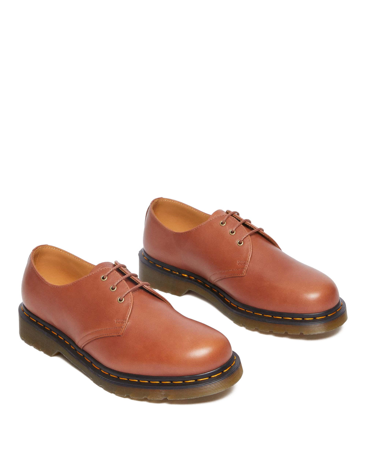 1461 Carrara Leather Oxford Shoes in Saddle Tan