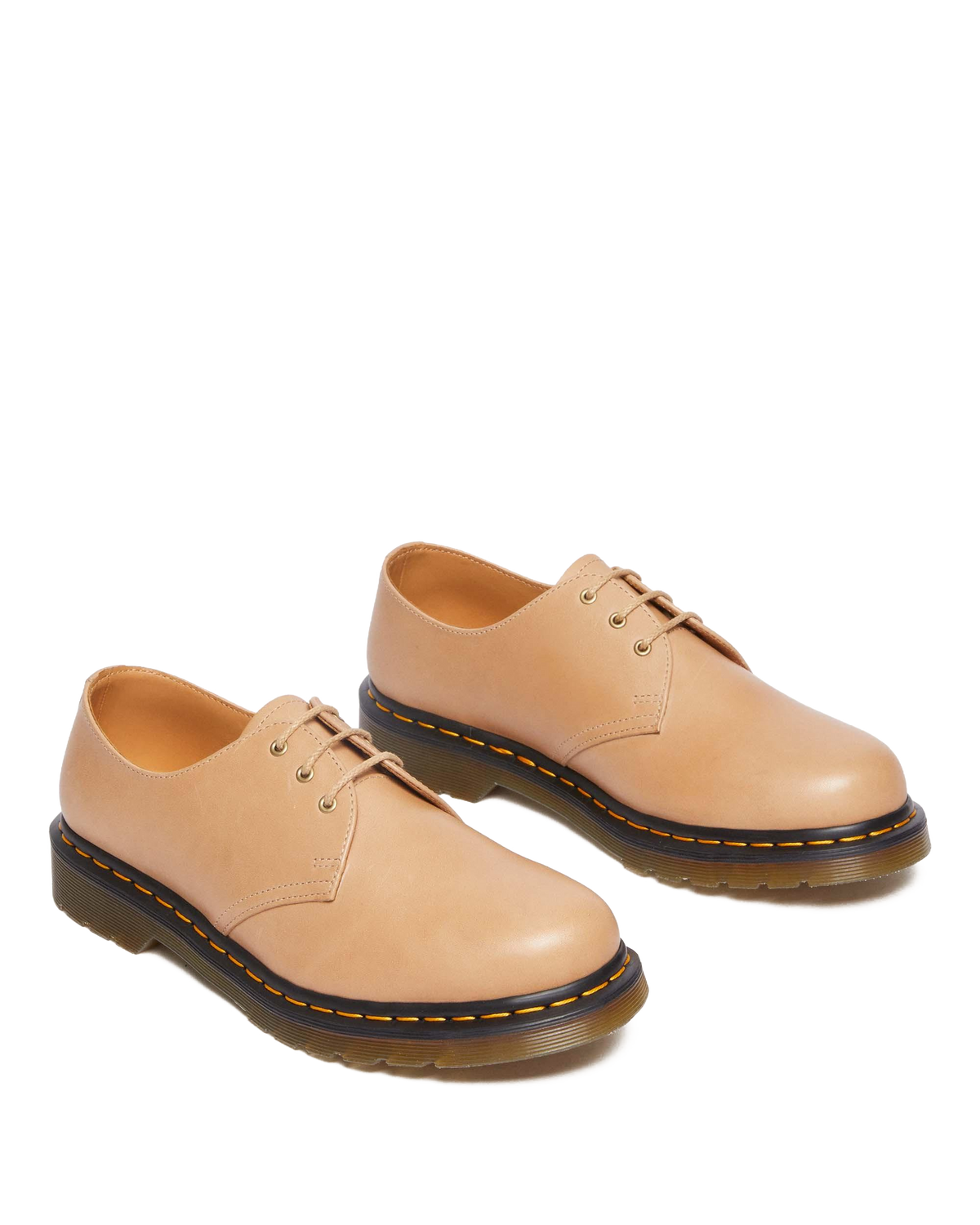 1461 Carrara Leather Oxford Shoes in Beige