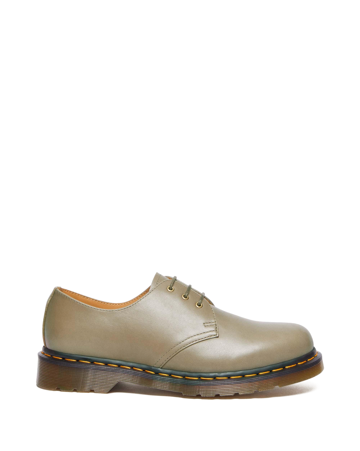 1461 Carrara Leather Oxford Shoes in Olive
