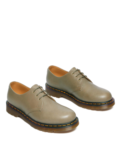 1461 Carrara Leather Oxford Shoes in Olive