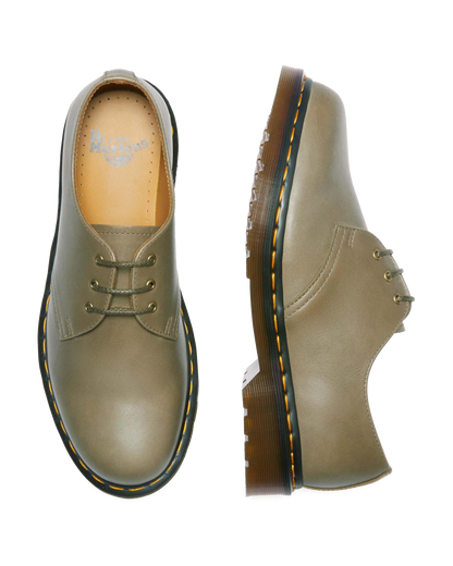 1461 Carrara Leather Oxford Shoes in Olive