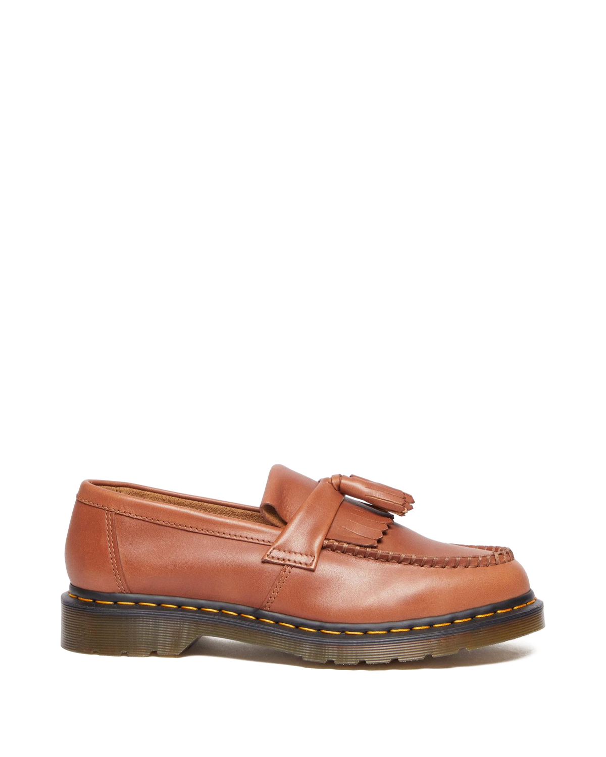 Adrian Carrara Leather Tassel Loafers in Saddle Tan