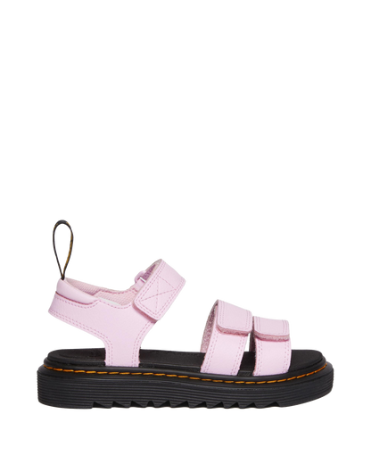 Junior Klaire Athena Leather Strap Sandals in Pale Pink