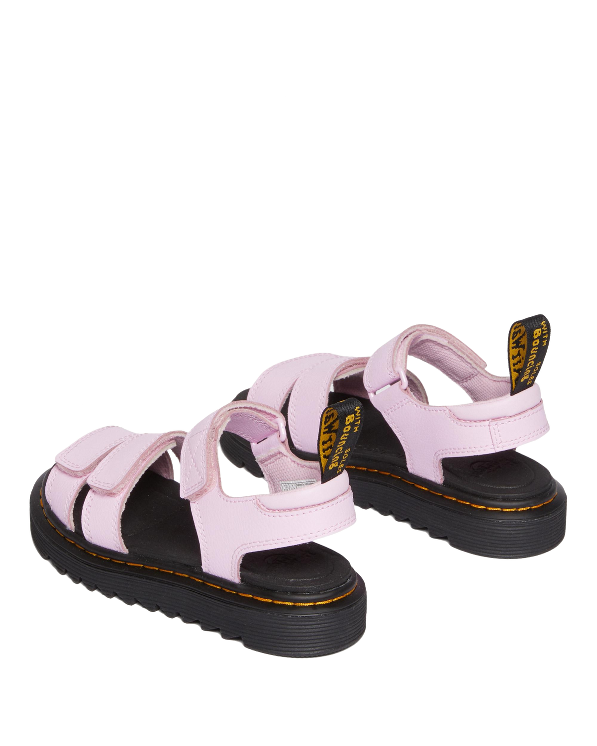 Junior Klaire Athena Leather Strap Sandals in Pale Pink
