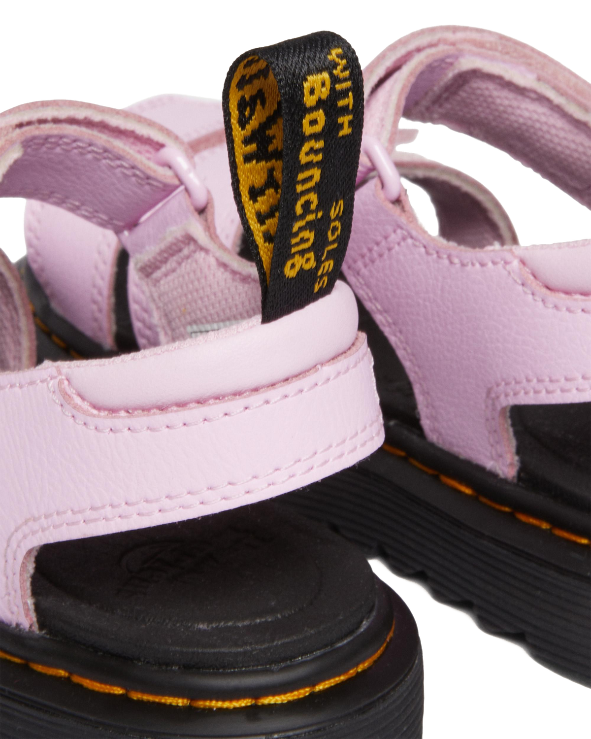 Junior Klaire Athena Leather Strap Sandals in Pale Pink