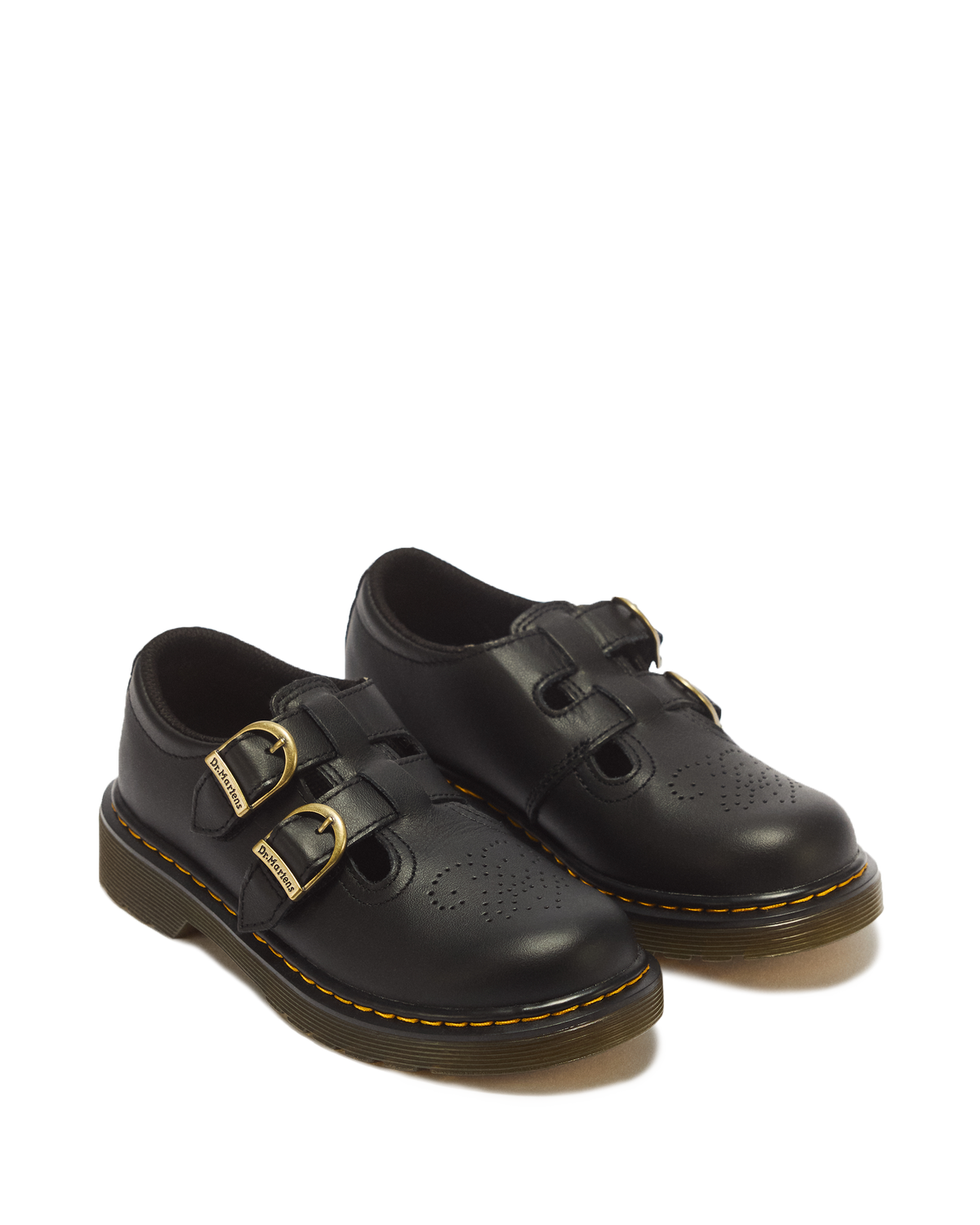 Junior 8065 Softy T Leather Mary Jane Shoes in Black