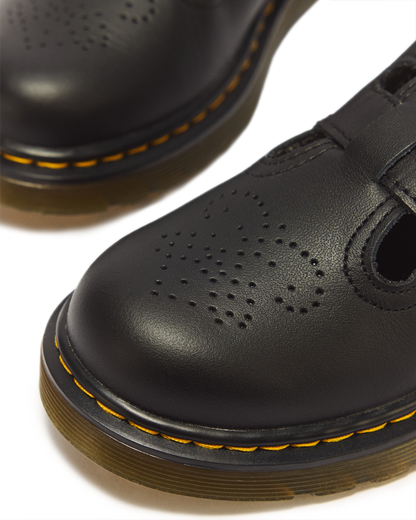 Junior 8065 Softy T Leather Mary Jane Shoes in Black