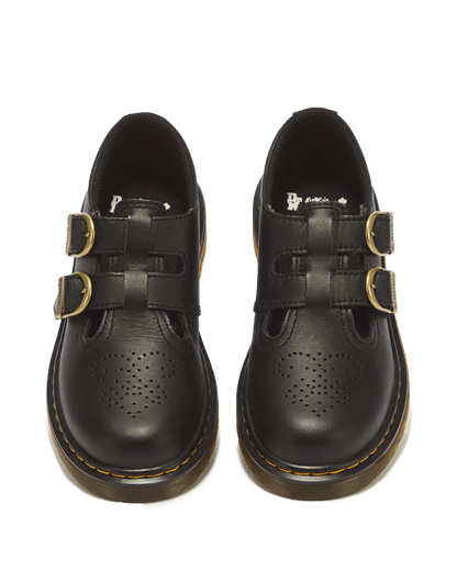 Junior 8065 Softy T Leather Mary Jane Shoes in Black