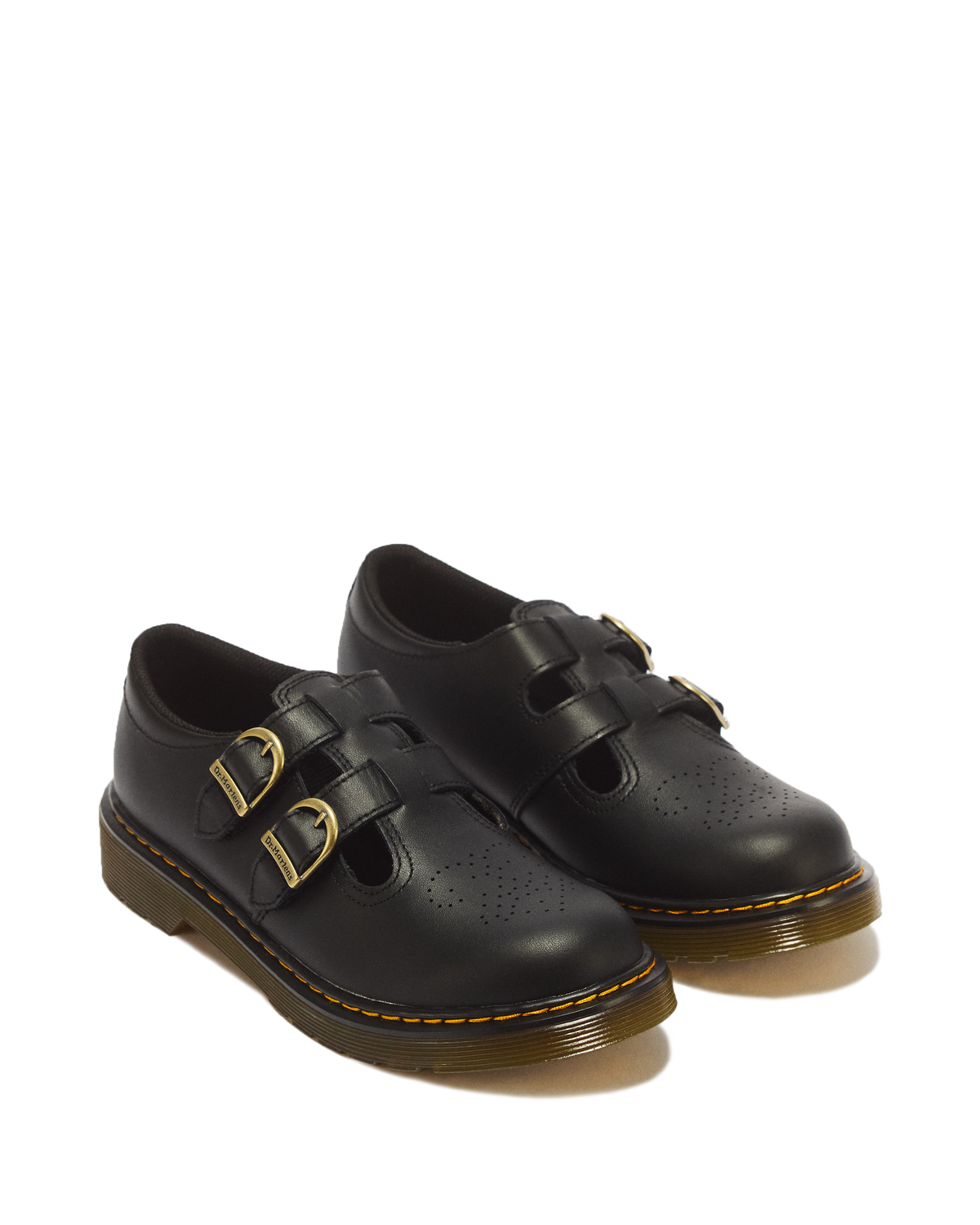 Youth 8065 Softy T Leather Mary Jane Shoes in Black
