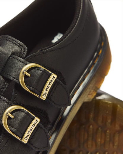 Youth 8065 Softy T Leather Mary Jane Shoes in Black
