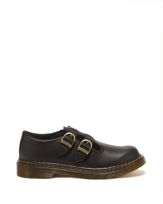 Youth 8065 Softy T Leather Mary Jane Shoes in Black