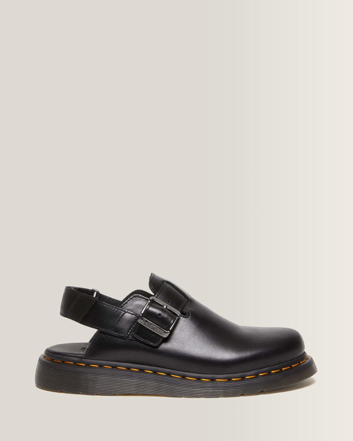 Jorge II Brando Leather Slingback Mules in Black Brando