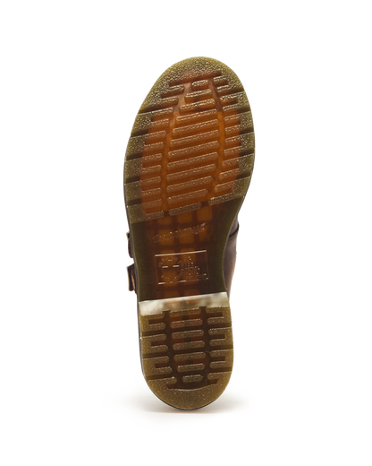 8065 Crazy Horse Leather Mary Jane Shoes in Dark Brown