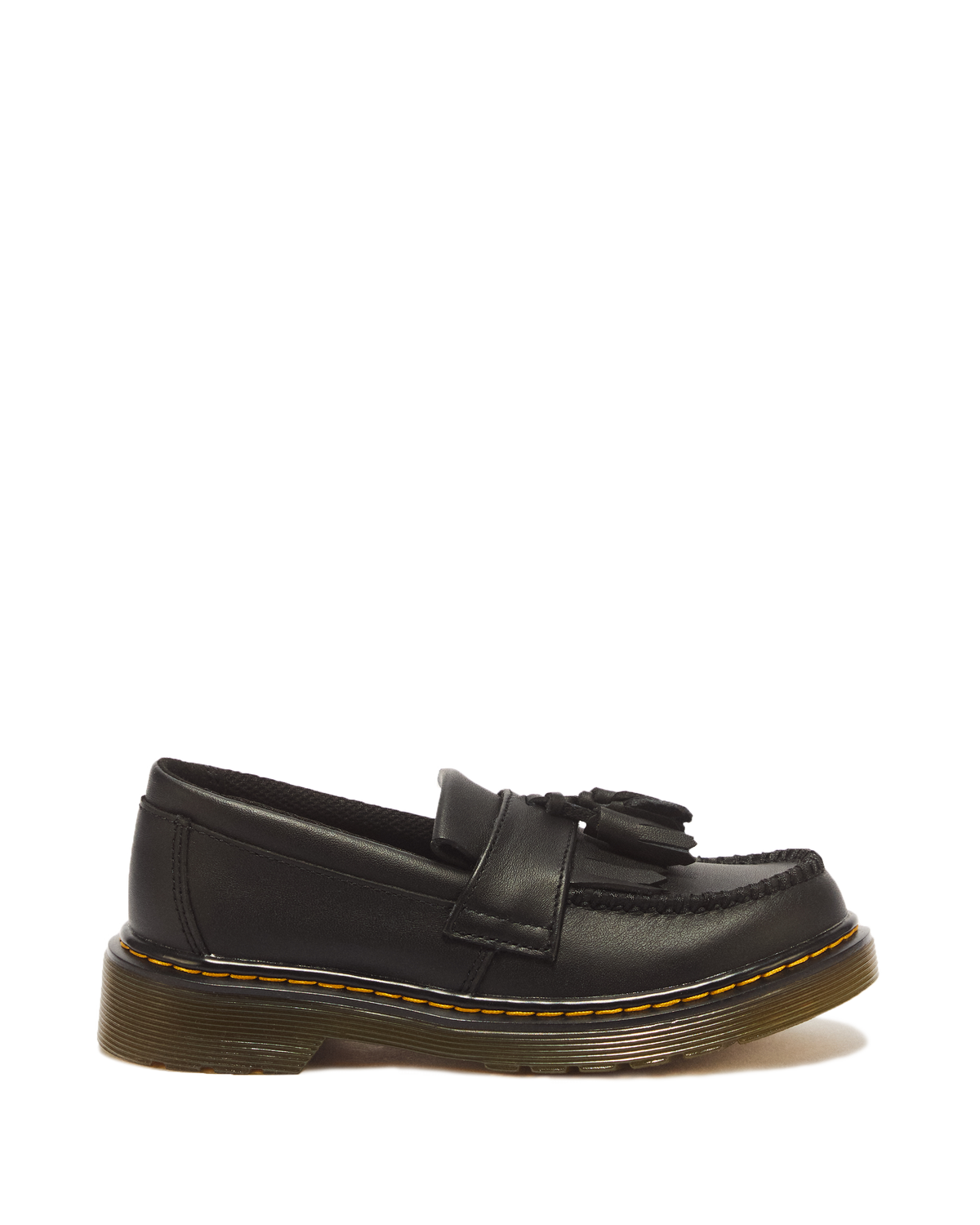 Junior Adrian Softy T Leather Tassel Loafers in Black