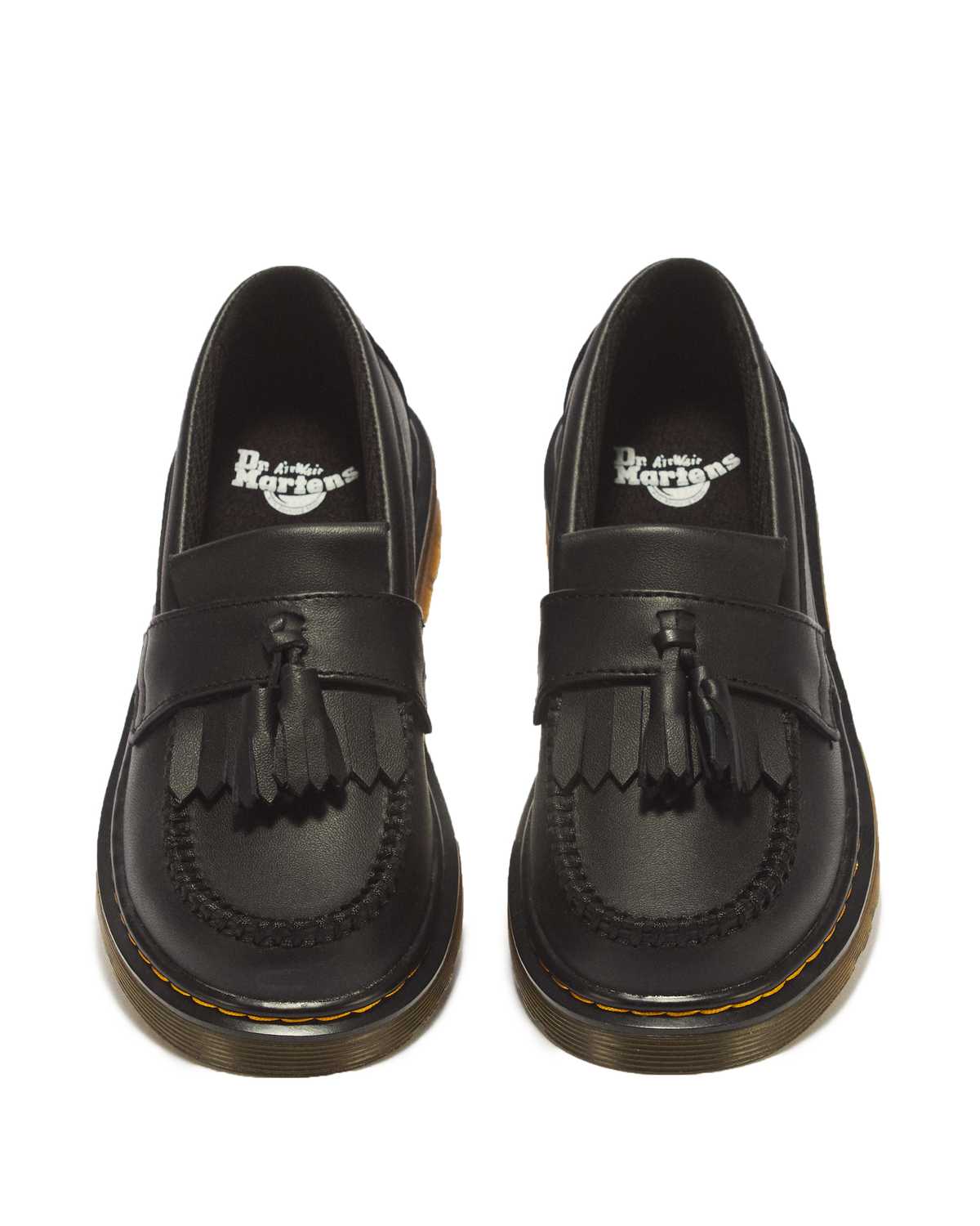 Junior Adrian Softy T Leather Tassel Loafers in Black