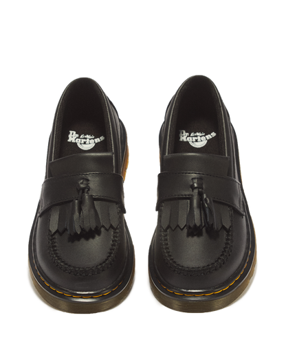 Junior Adrian Softy T Leather Tassel Loafers in Black