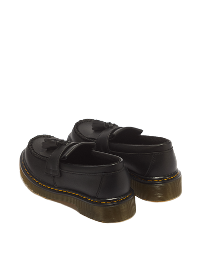 Junior Adrian Softy T Leather Tassel Loafers in Black