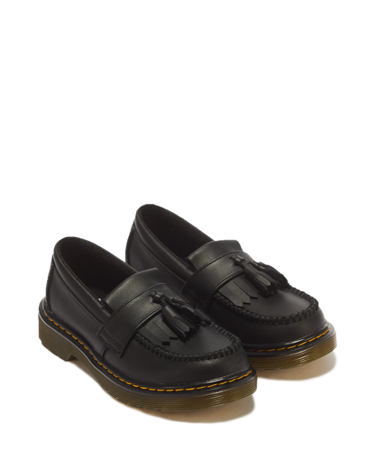 Junior Adrian Softy T Leather Tassel Loafers in Black