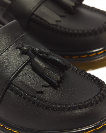 Junior Adrian Softy T Leather Tassel Loafers in Black