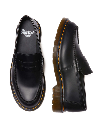 Penton Smooth Leather Loafers in Black