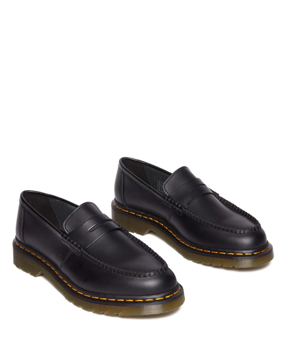 Penton Smooth Leather Loafers in Black