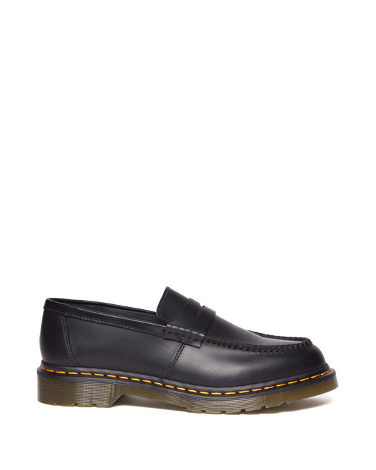 Penton Smooth Leather Loafers in Black