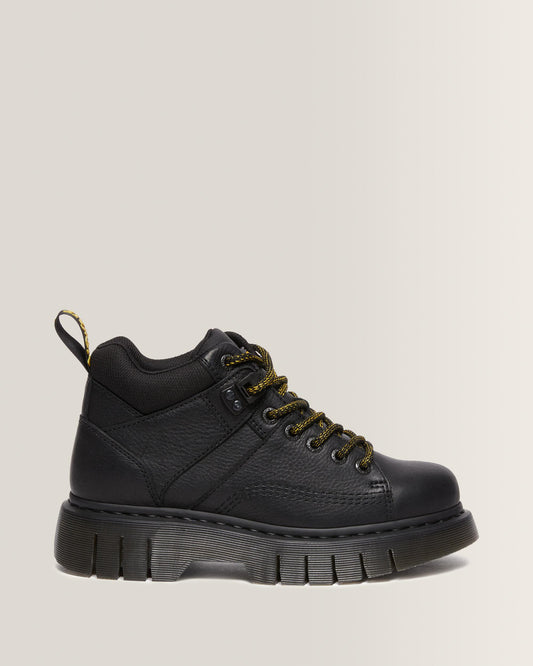 Woodard Grizzly Leather Low Casual Boots in Black
