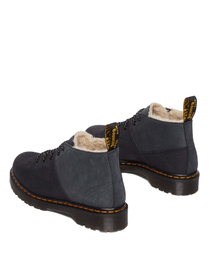 Church Nubuck & Pebble Leather Monkey Boots in Black